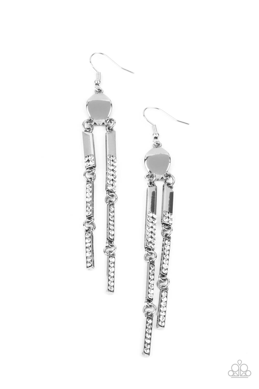 Defined Dazzle White - Earrings
