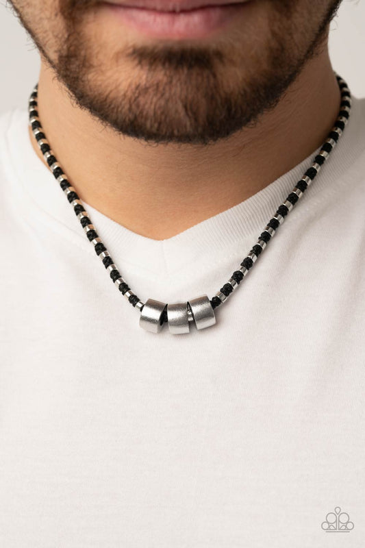 Pull The Ripcord  Black - Necklaces