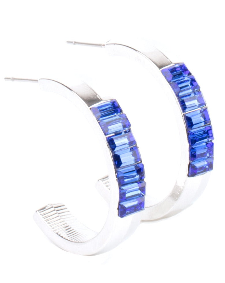 Bursting With Brilliance Blue - Earrings