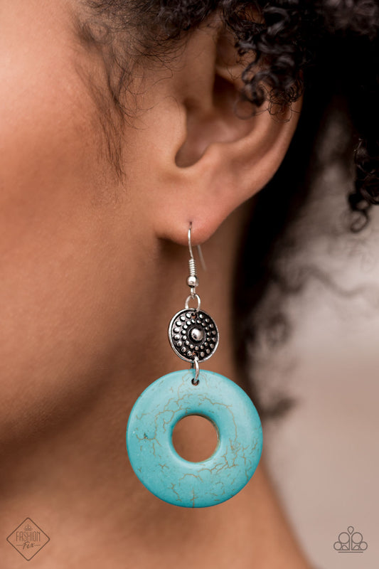 Earthy Epicenter Blue- Earrings