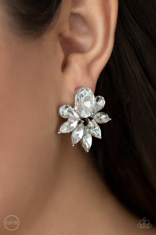 Fearless Finesse White - Earrings