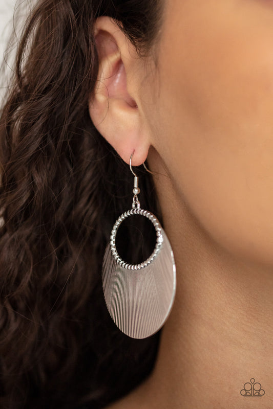 Fan Girl Glam Silver -  Earrings