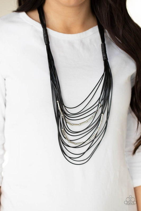 Nice CORD-ination Black - Necklaces