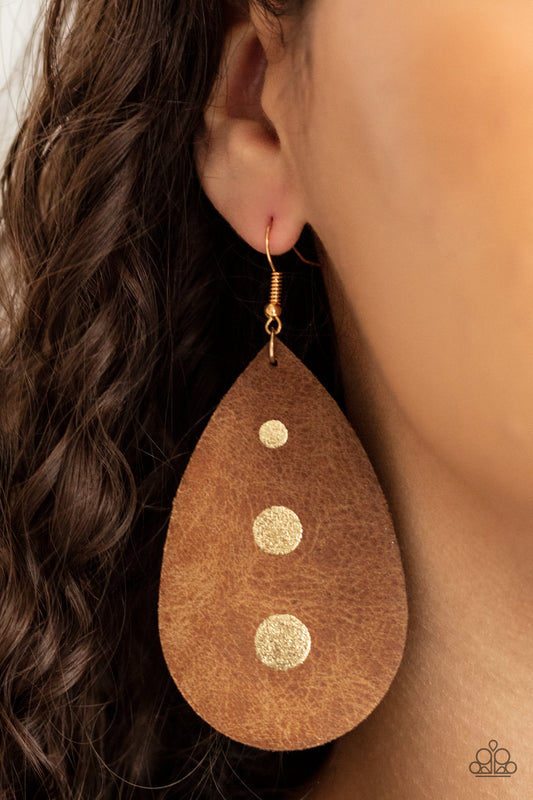 Rustic Torrent Gold - Earrings
