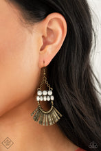 Load image into Gallery viewer, A FLARE For Fierceness Brass - Earrings
