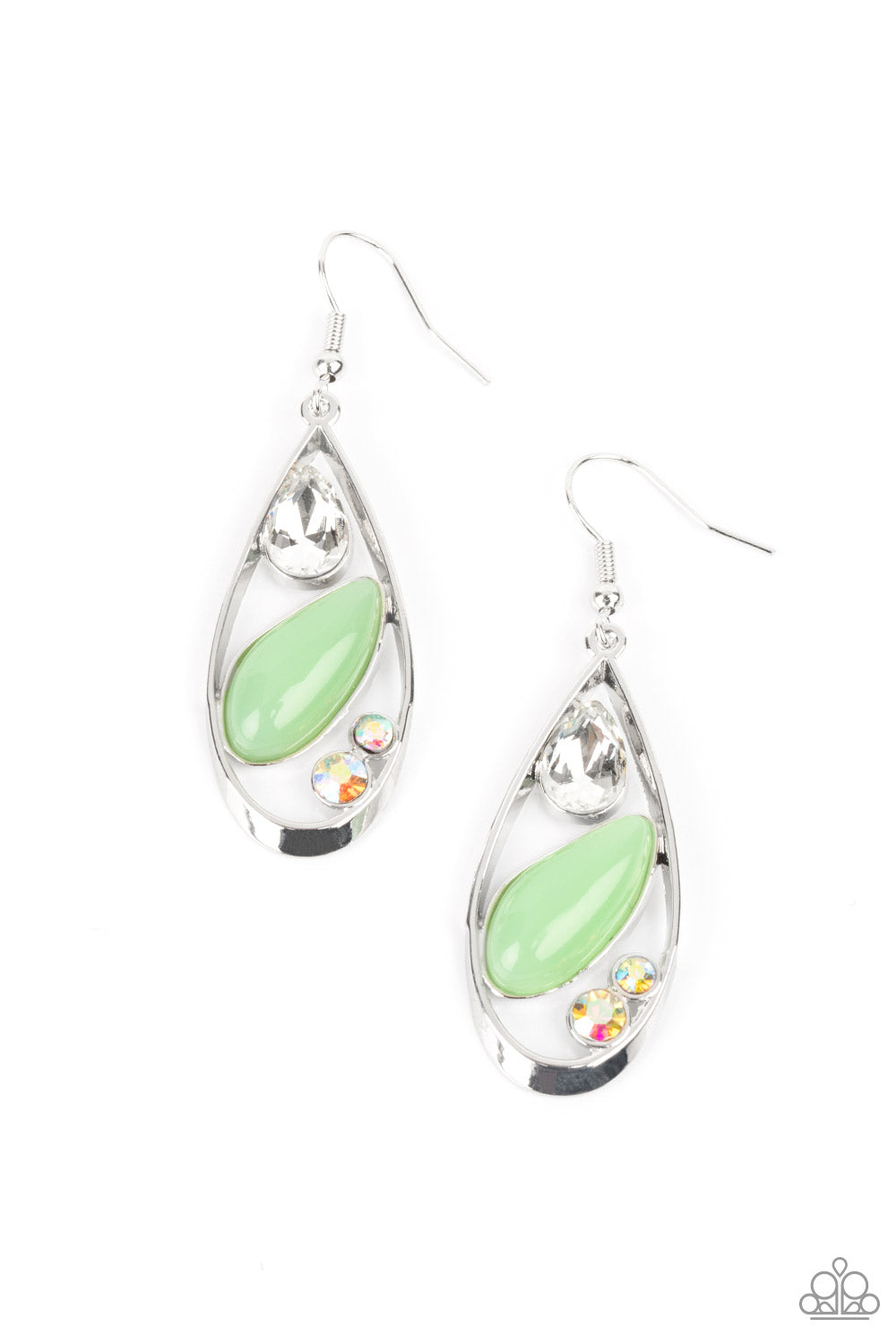 Harmonious Harbors Green - Earrings
