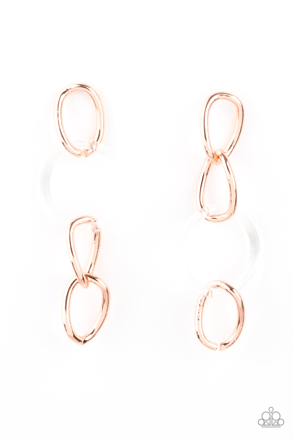 Talk In Circles Copper - Earrings