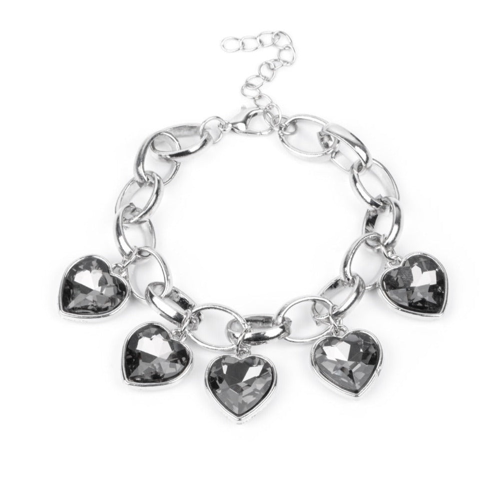 Candy Heart Charmer Silver  - Bracelets