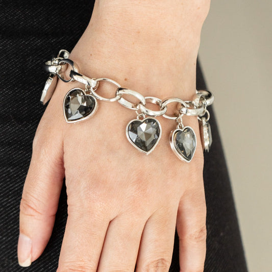 Candy Heart Charmer Silver  - Bracelets