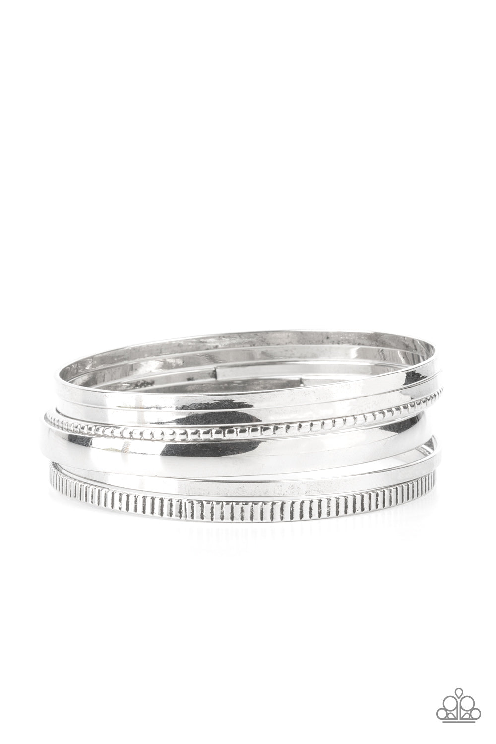 Gliding Gleam Silver - Bracelets