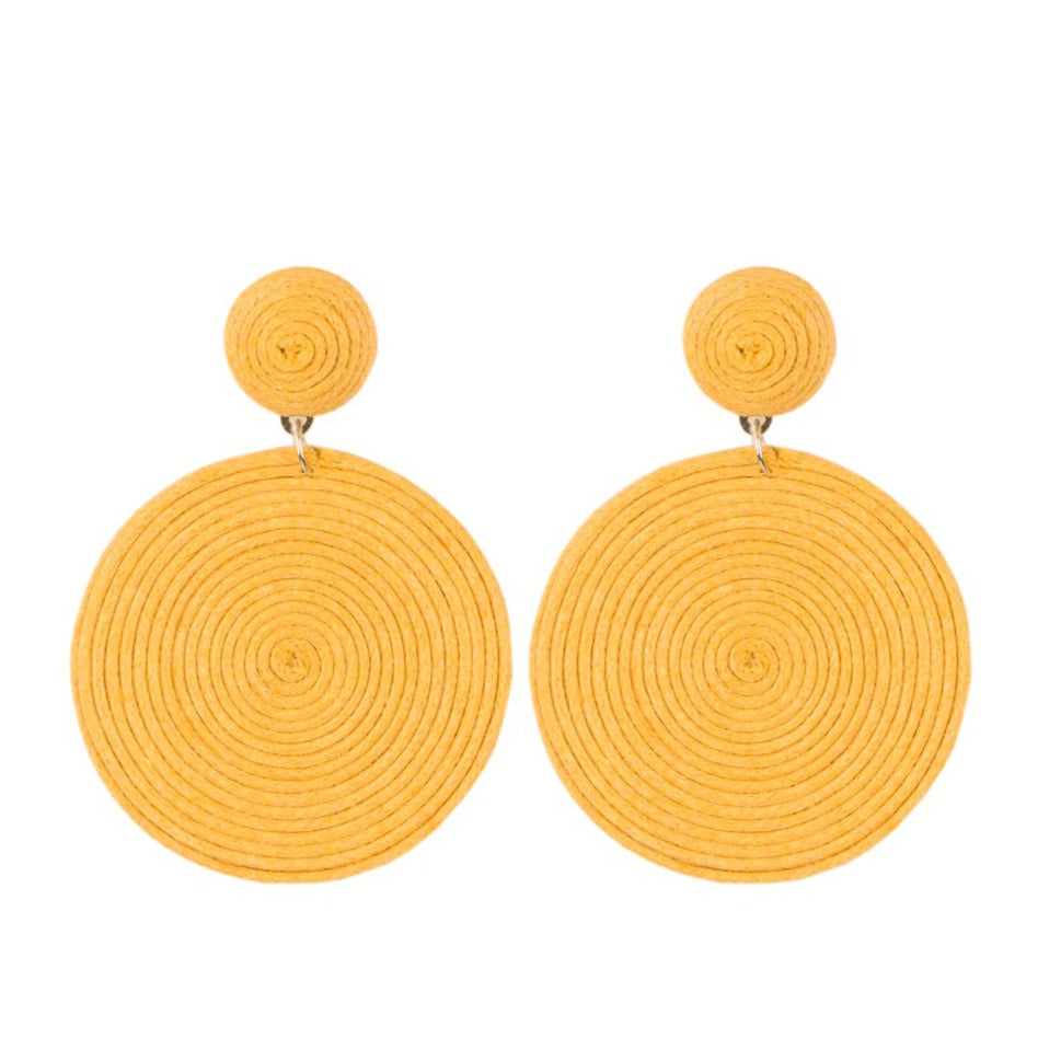 Circulate The Room Yellow - Earrings