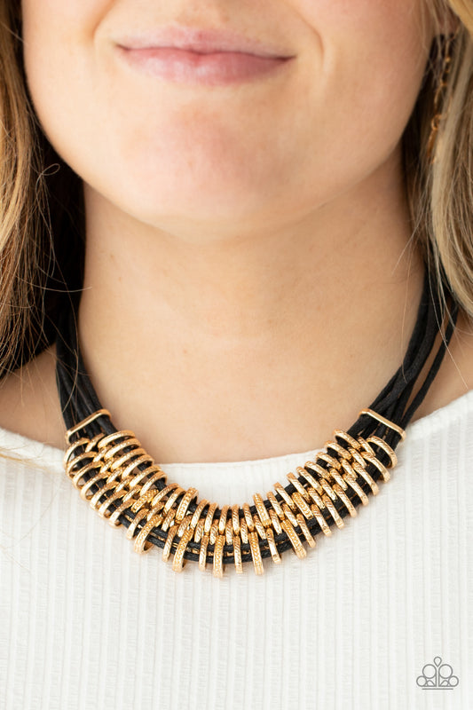Lock, Stock, and SPARKLE Gold - Necklaces