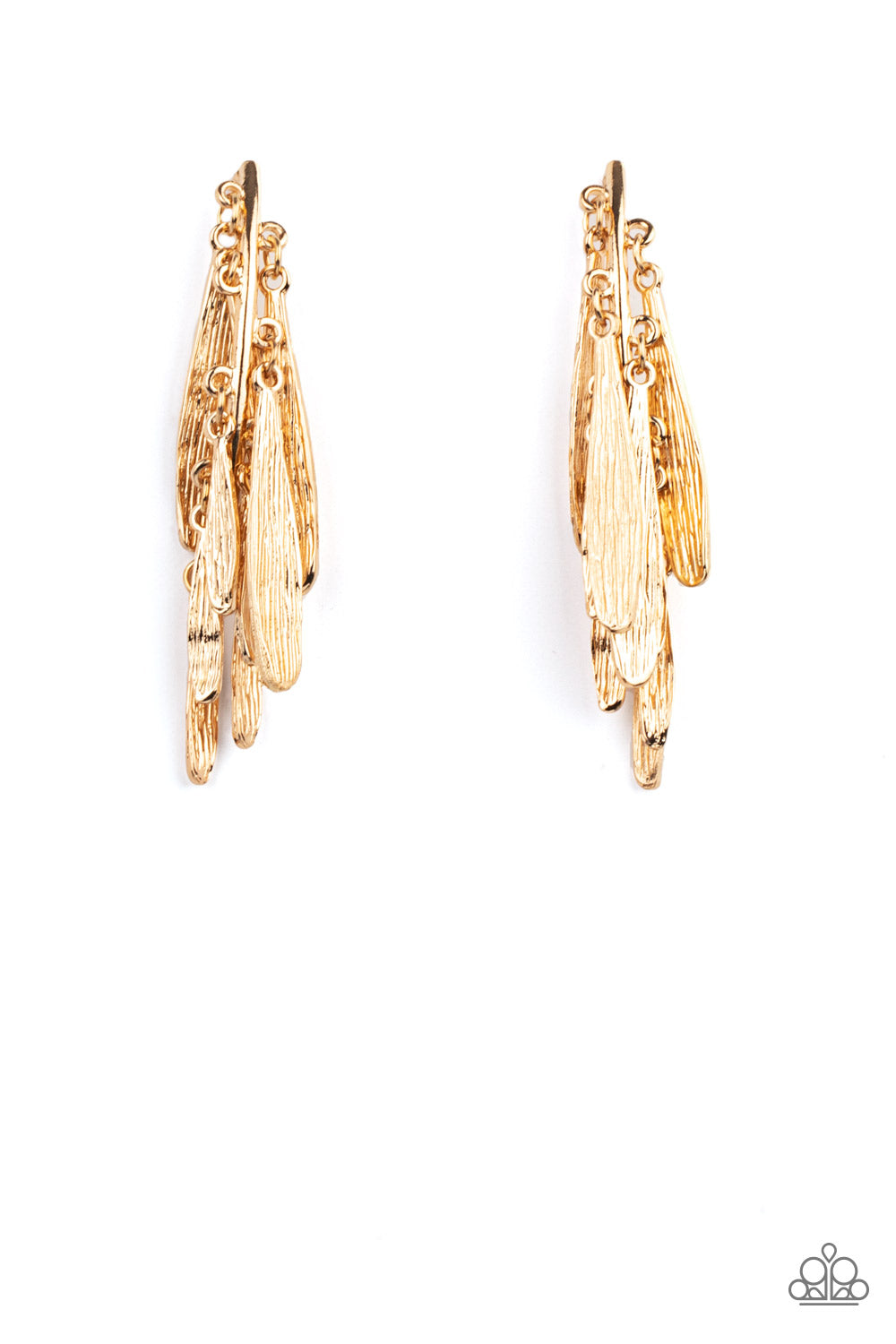 Pursuing The Plumes Gold- Earrings