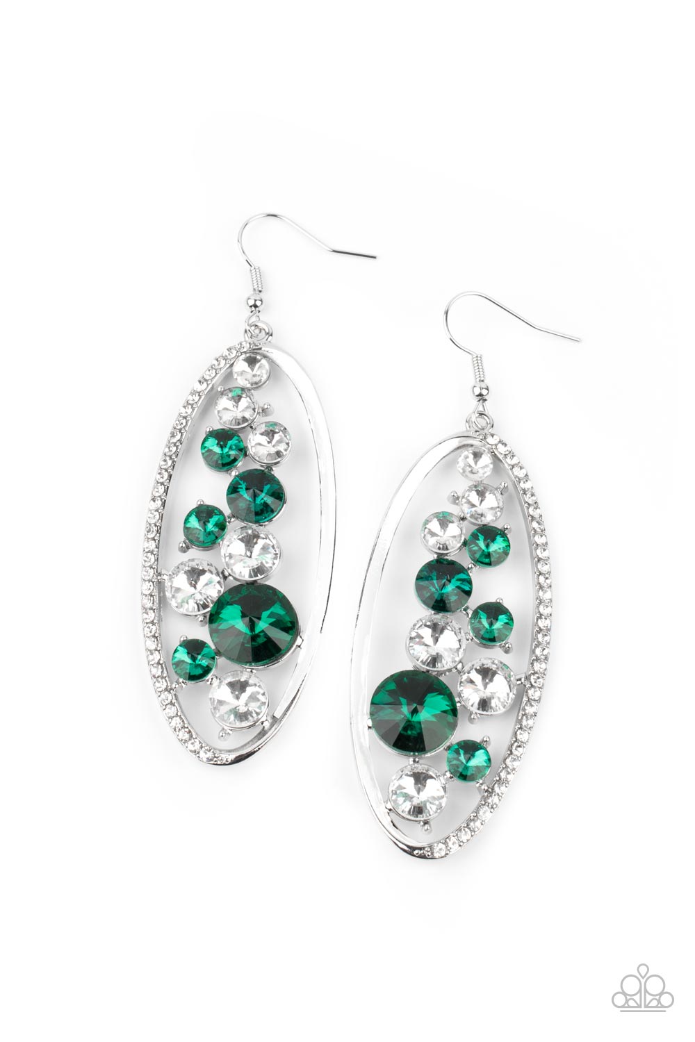 Rock Candy Bubbly Green - Earrings
