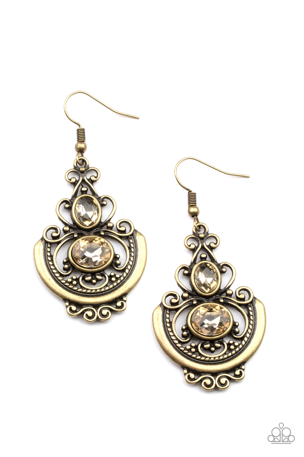 Unlimited Vacation Brass - Earrings