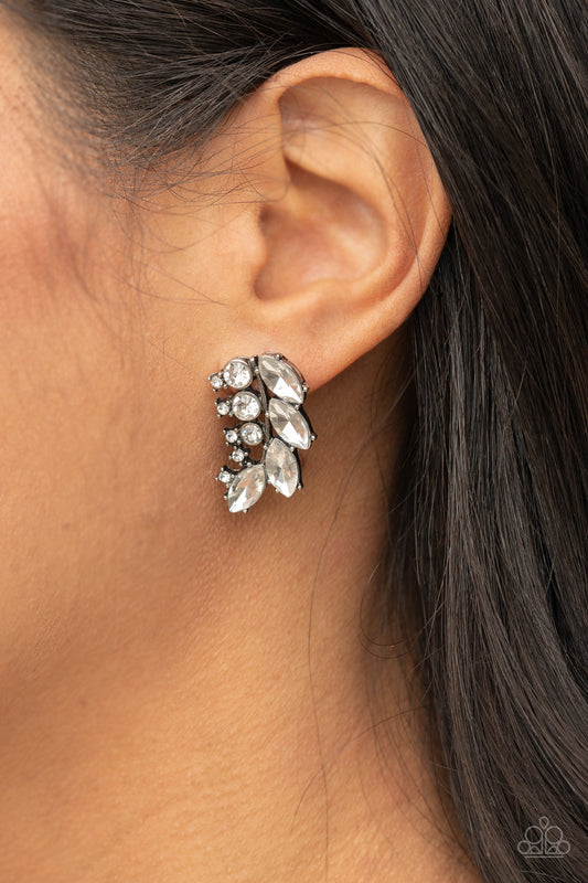 Flawless Fronds White - Earrings