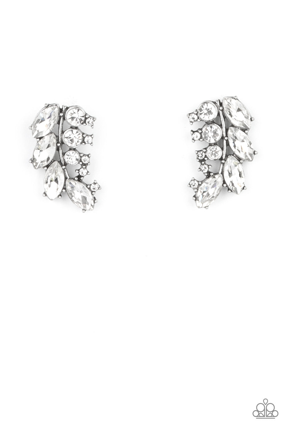 Flawless Fronds White - Earrings