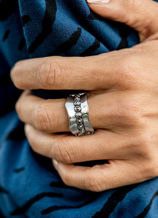 Scintillating Smolder Silver - Rings