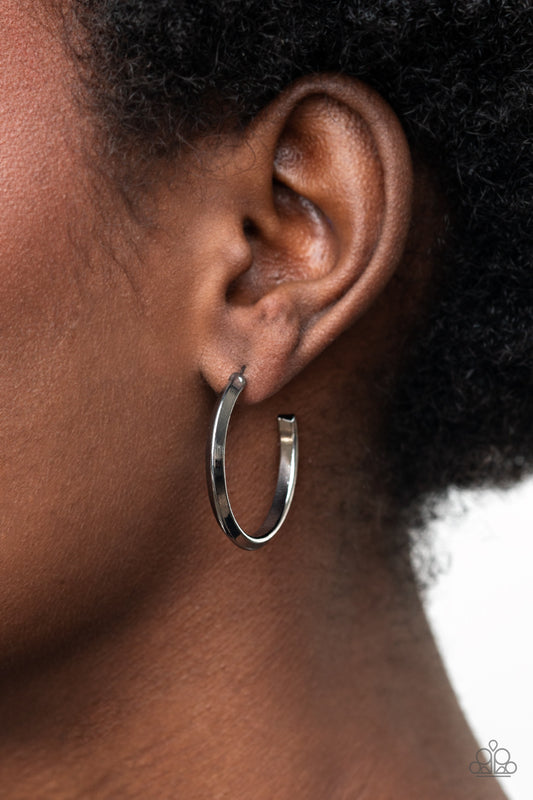 On The Brink Black - Earrings