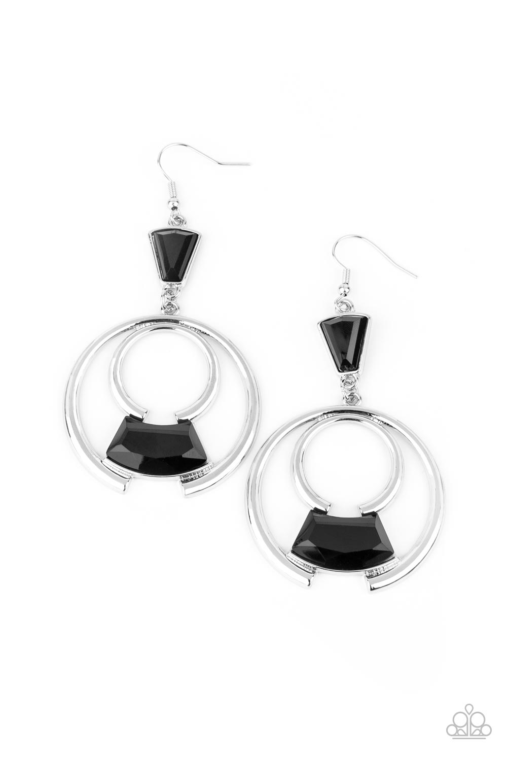 Deco Dancing Black - Earrings