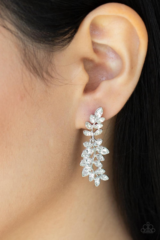 Frond Fairytale White - Earrings