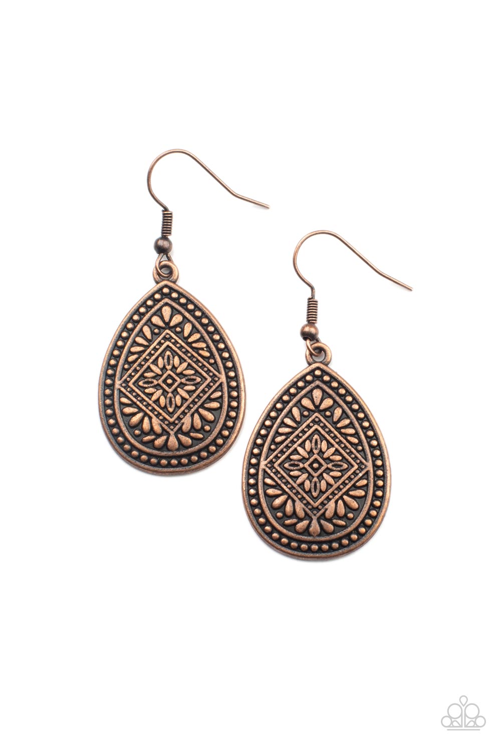 Mayan Mecca Copper - Earrings