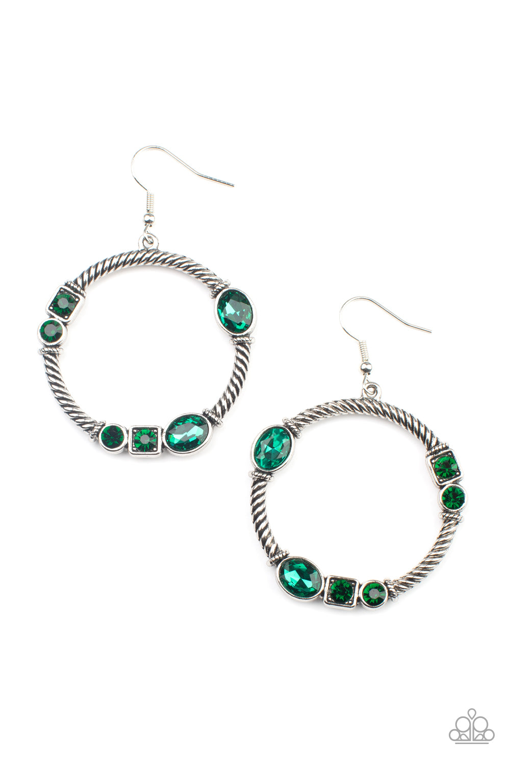 Glamorous Garland Green - Earrings