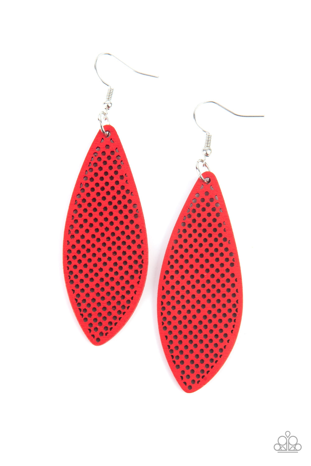Surf Scene Red  - Earrings