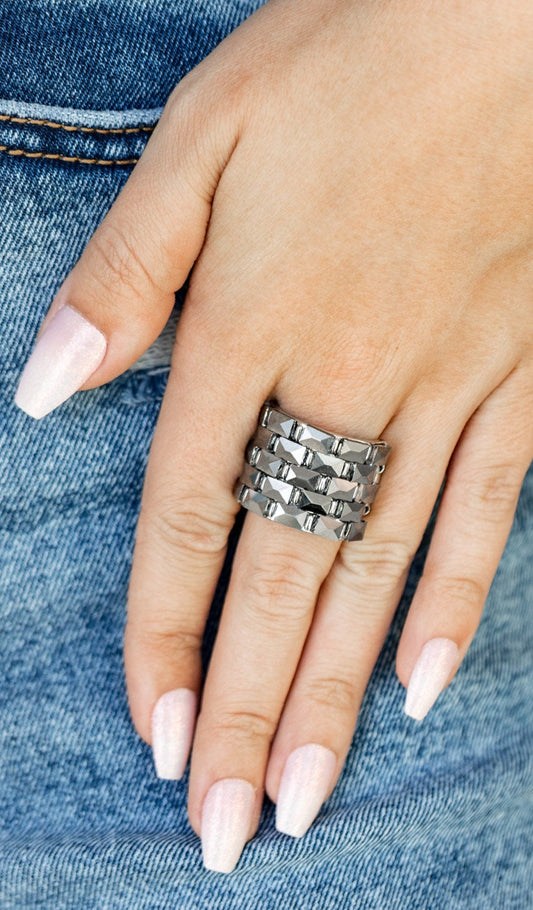 Checkered Couture silver - Rings