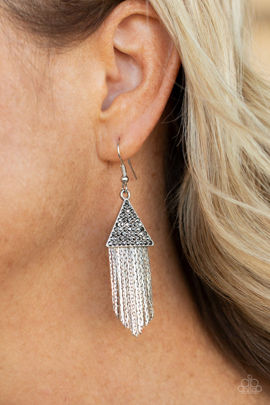 Pyramid SHEEN  Silver - Earrings