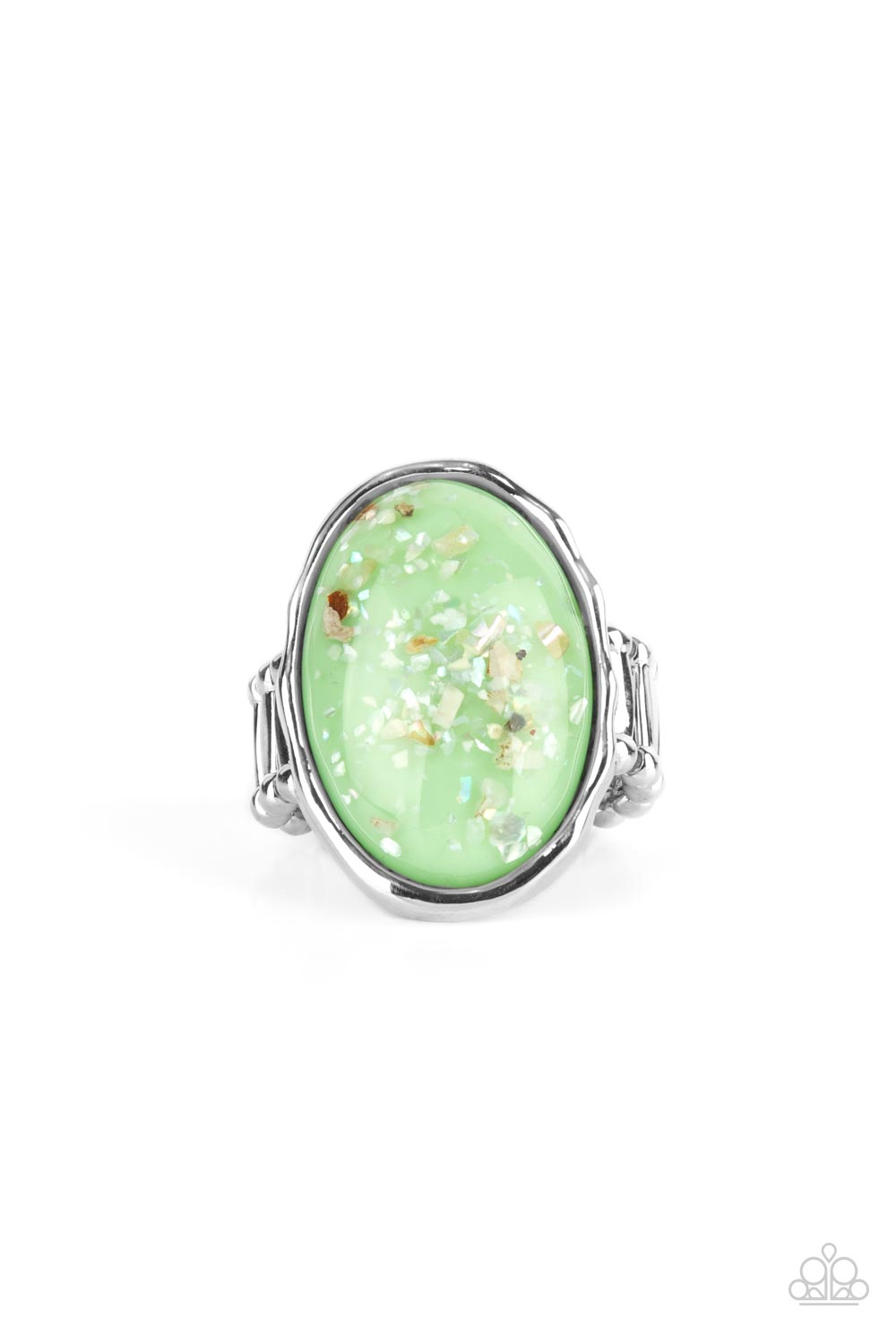 Glittery With Envy Green - Rings