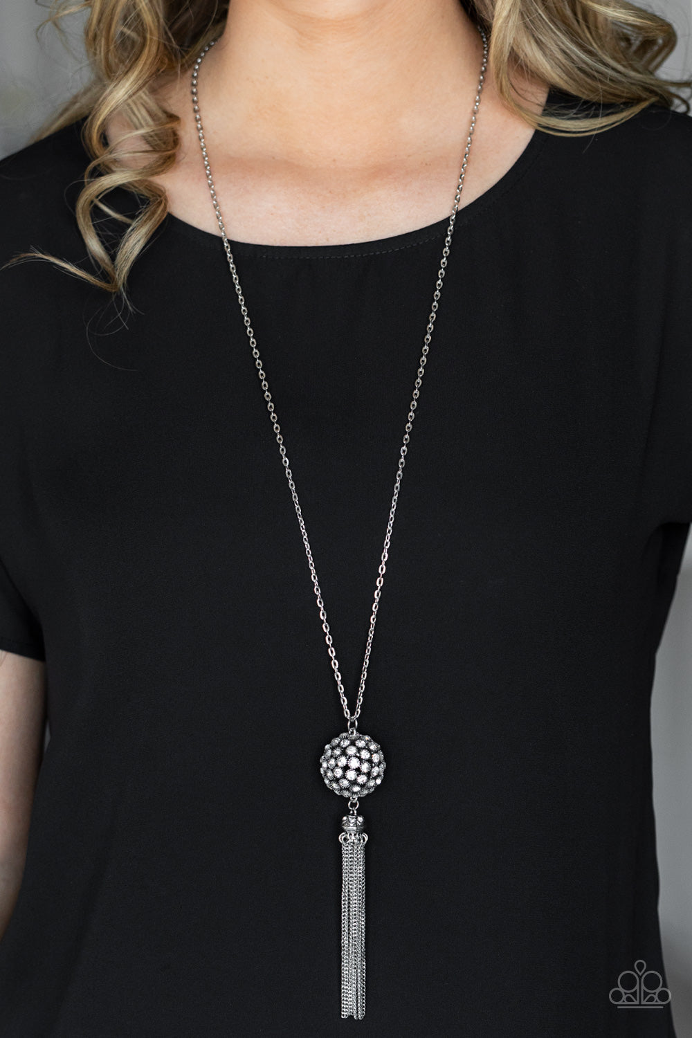 Rhinestone Revolution White - Necklaces