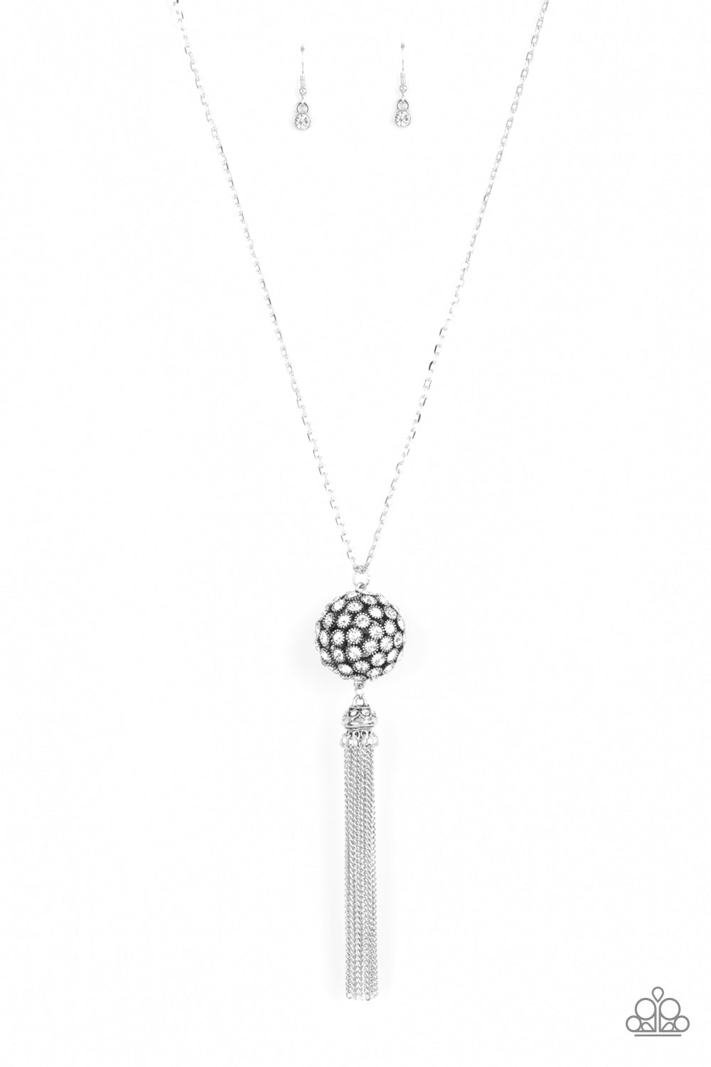 Rhinestone Revolution White - Necklaces