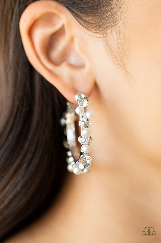 Let There Be SOCIALITE White - Earrings