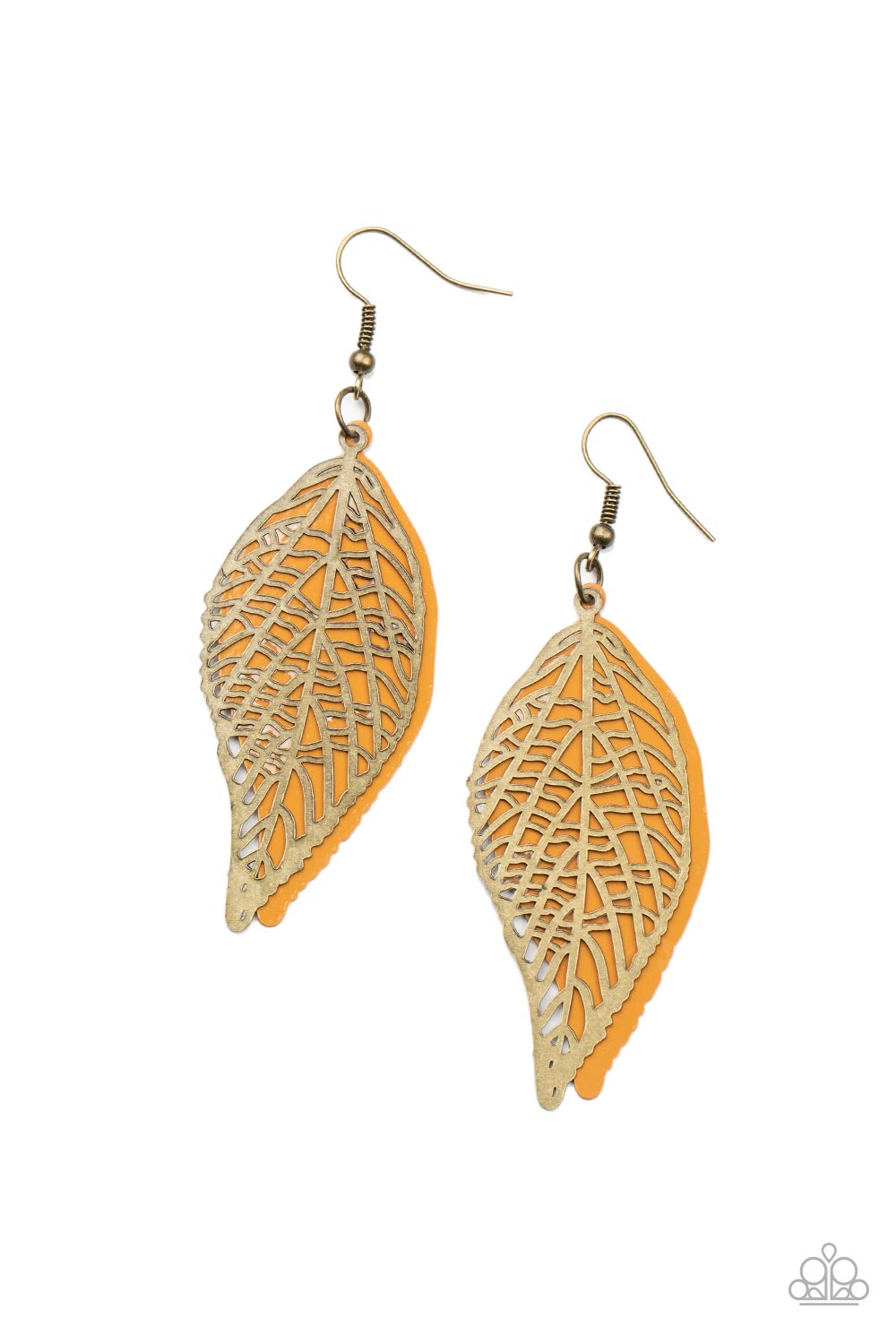 Leafy Luxury Brass - Earrings