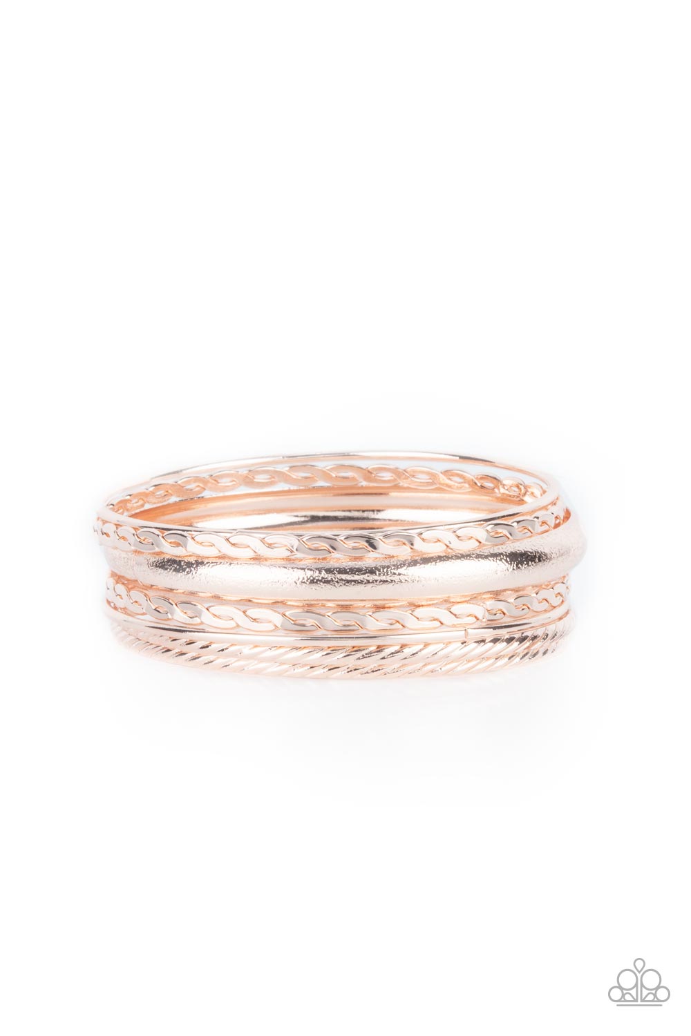 Trophy Texture Rose Gold - Bracelets