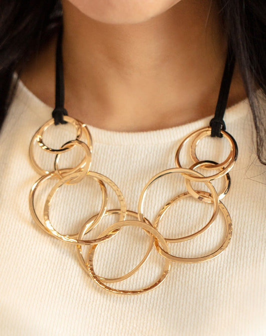 Spiraling Out of COUTURE Gold - Necklaces