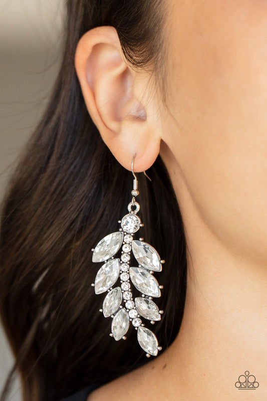 Ice Garden Gala White - Earrings