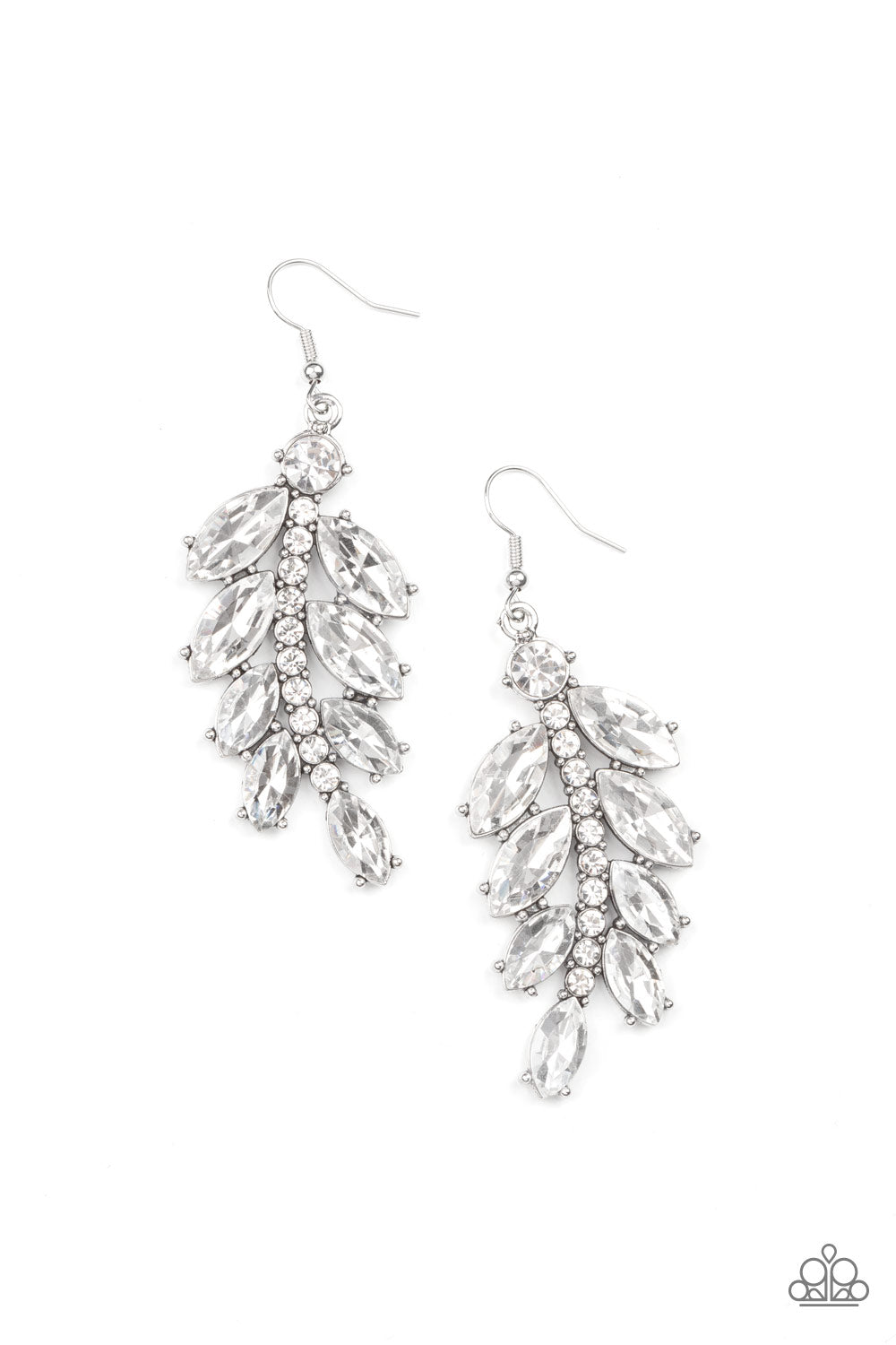 Ice Garden Gala White - Earrings