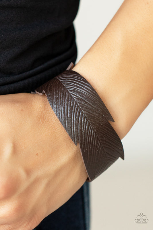 Whimsically Winging It Brown - Bracelets
