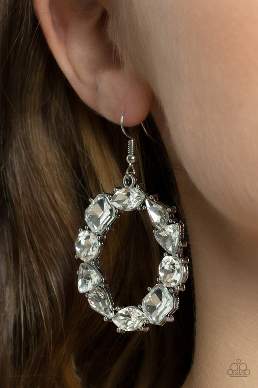 GLOWING in Circles White - Earrings