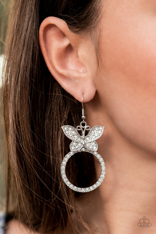 Paradise Found White - Earrings