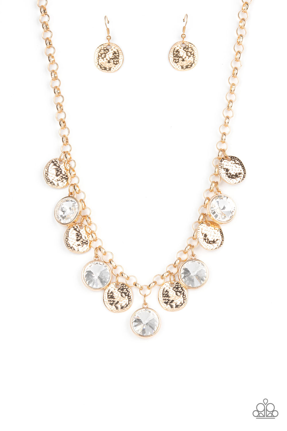 Spot On Sparkle Gold - Necklaces