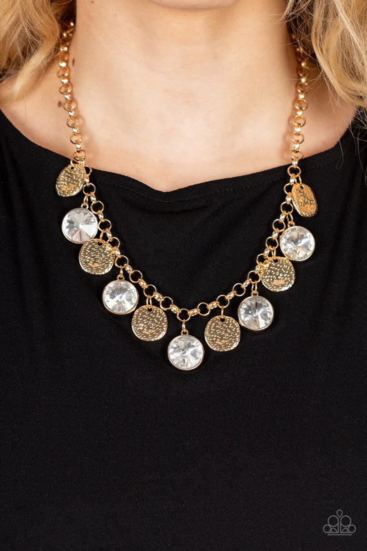 Spot On Sparkle Gold - Necklaces