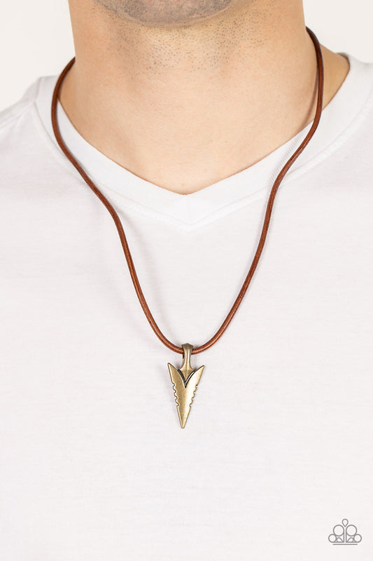 Pharaohs Arrow Brass - Necklaces