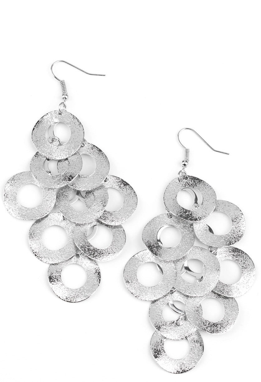 Scattered Shimmer Silver -Earrings
