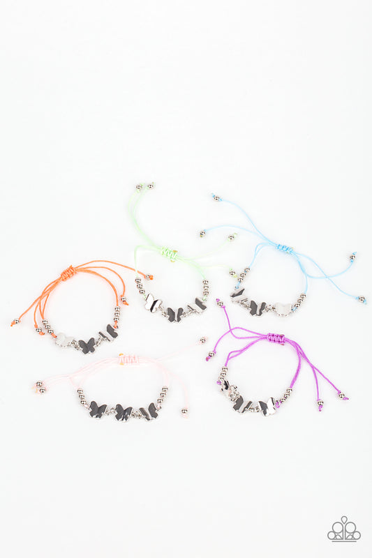 Multi colored butterfly bracelets